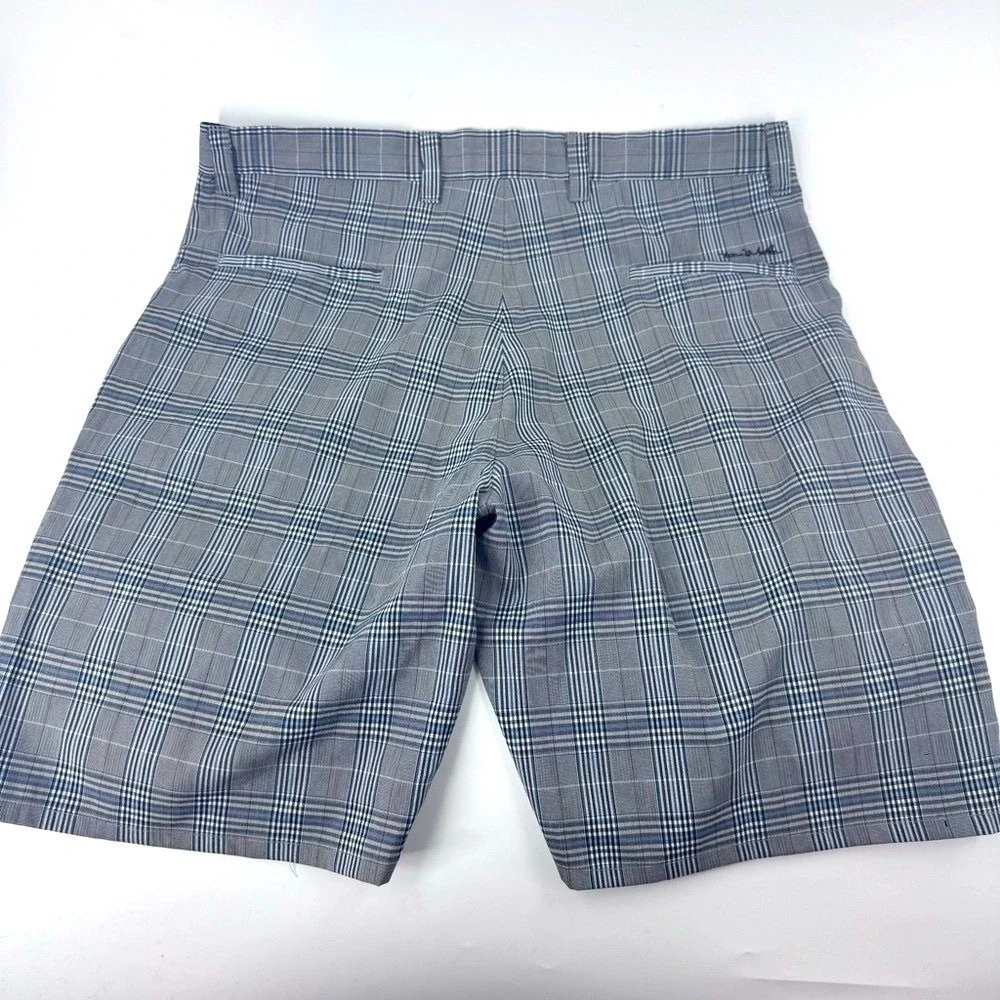 TravisMathew Mens Grey Plaid Golf Shorts Size‎ 38 Stretch Performance - Picture 6 of 10